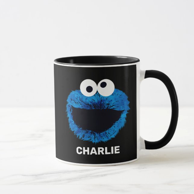 Mug Monstre de cookies personnalisé | Tendance de l'aq (Droite)