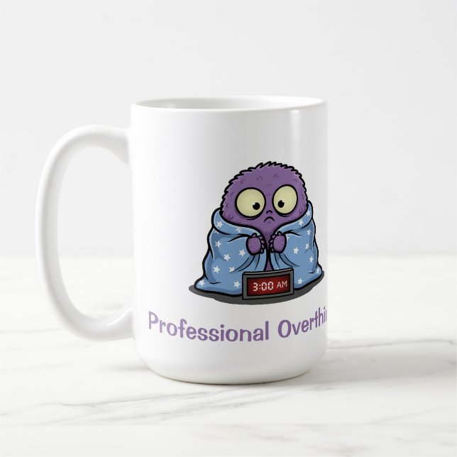 Mug Monstre de la Réflexion Excessive Amusant (Gauche)
