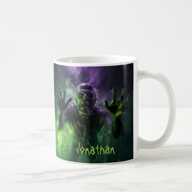 Mug Monstre Déplaisant Personnalisé Dans L'Horreur De  (Droite)