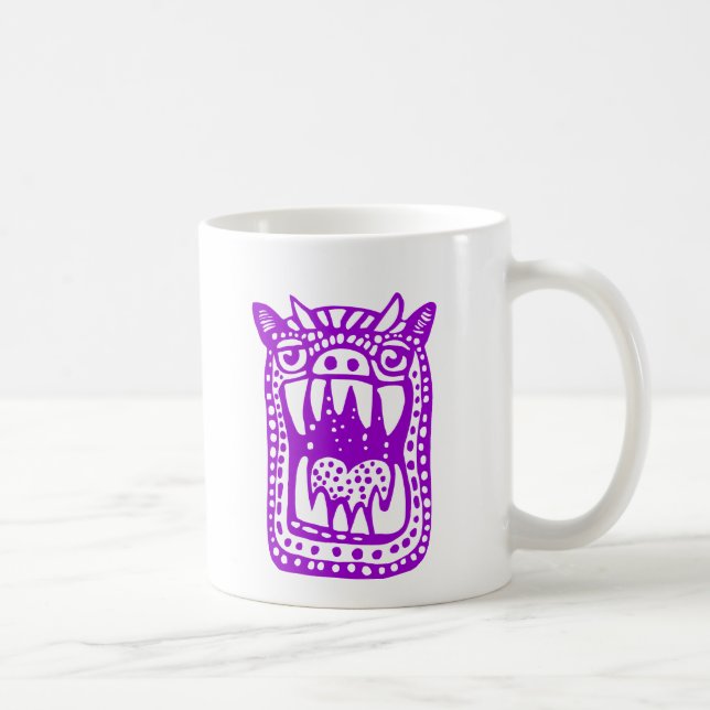 Mug Monstre d'horreur - violet (Droite)