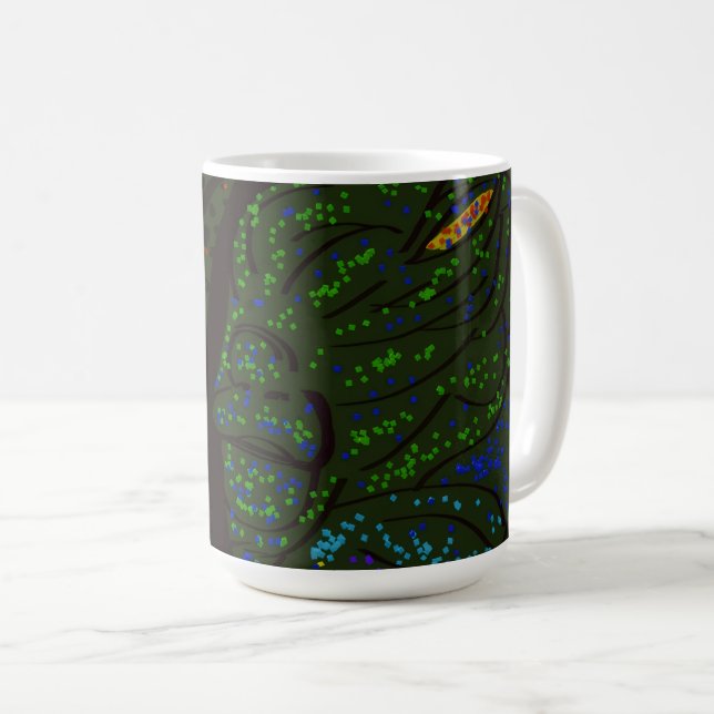 Mug Monstre Marin Floral (Devant droit)