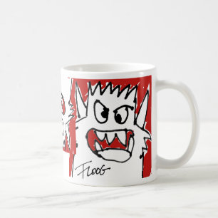 Mug Monstre rouge de bande dessinée