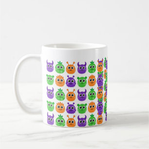 Mug Monstres aux Yeux Exorbités Motif Halloween Mignon