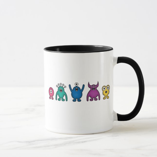 Mug Monstres d'alien d'arc-en-ciel (Droite)