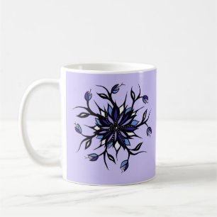 Mug Monstres et dents floraux gothiques de mandala
