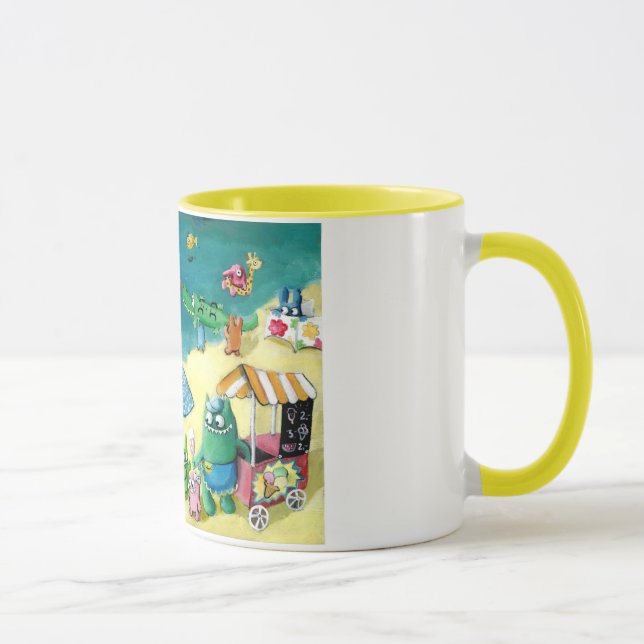 Mug Monstres sur la plage (Droite)