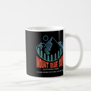 Mug Mont Blue Sky Colorado Montagne de ski Skieur