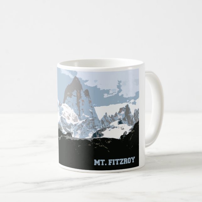 Mug Mont Fitzroy, Patagonie, Argentine (Devant droit)