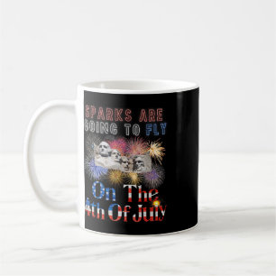 Mug Mont Rushmore 4 juillet Étincelles vont voler