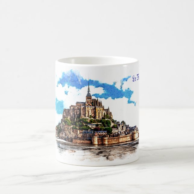 Mug Mont Saint Michel en Normandie, France. (Centre)