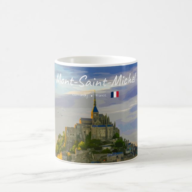 Mug Mont-Saint-Michel, France - Abbaye médiévale (Centre)