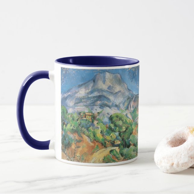 Mug Mont Sainte Victoire Au-Dessus de Tholonet, Paul C (Avec donut)