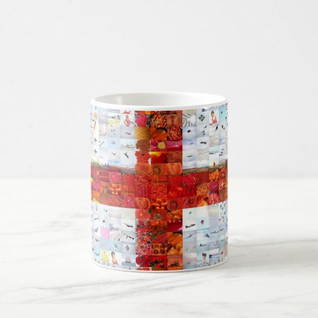 Mug Montage de drapeau de l'Angleterre (Centre)