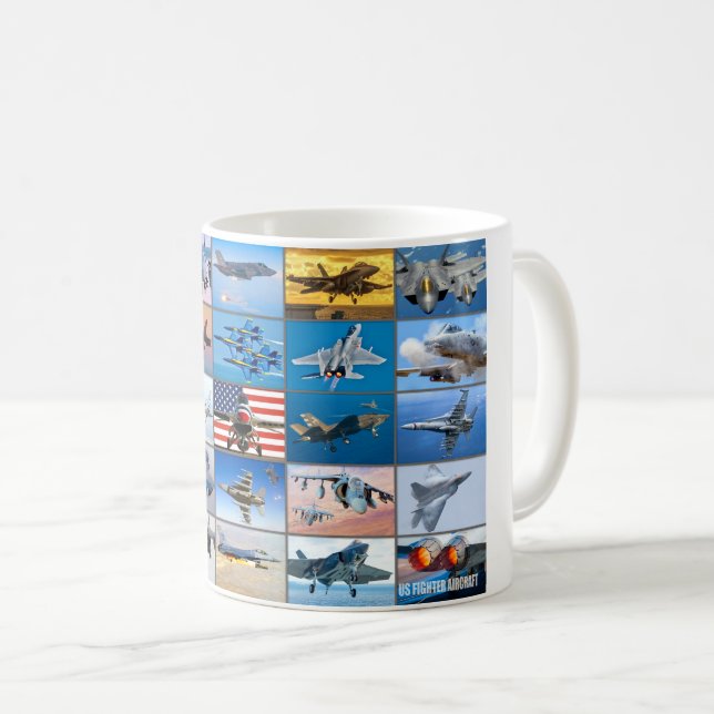 MUG "MONTAGE" DE L'AÉRONEF DE COMBAT AMÉRICAIN (Devant droit)