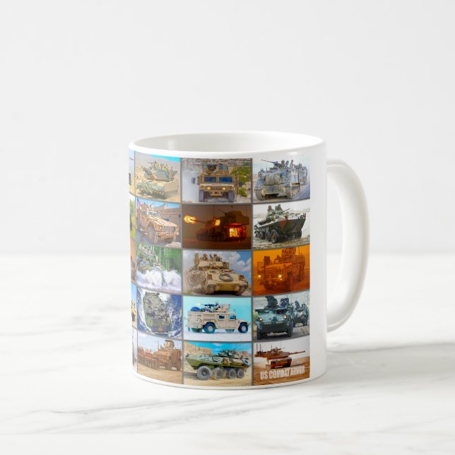 MUG "MONTAGE" DE L'ARMÉE DE COMBAT AMÉRICAINE (Devant droit)