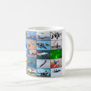 MUG "MONTAGE" DE L'AVIATION DE CARRIER US