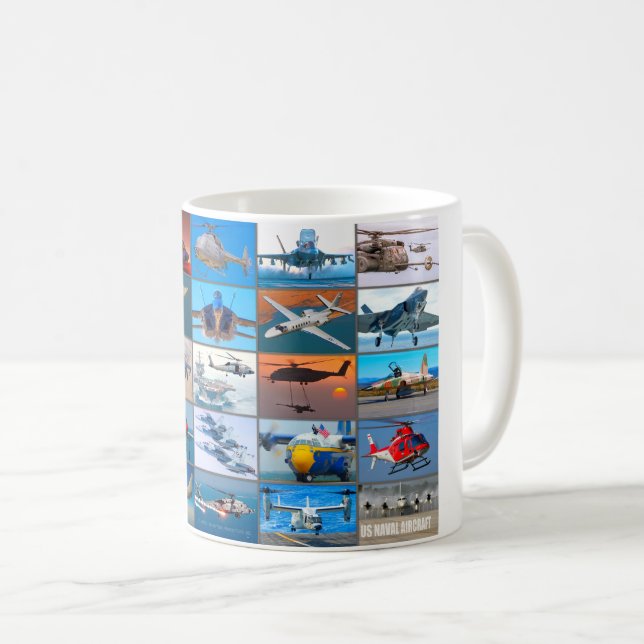 MUG "MONTAGE" DE L'AVION DE LA NAVALE AMÉRICAINE (Devant droit)