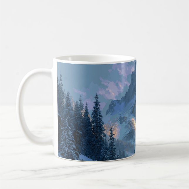 Mug Montagne enneigée (Gauche)