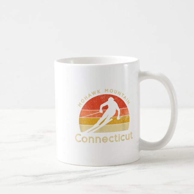 Mug Montagne Mohawk de Ski vintage (Droite)