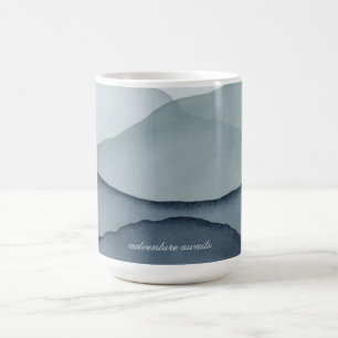 Mug Montagnes aquarelles monochromes