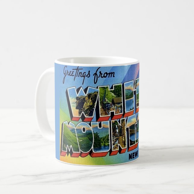 Mug Montagnes Blanches NH (Devant gauche)