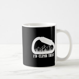 Mug Montagnes Carabiner que je grimperais Cette montag