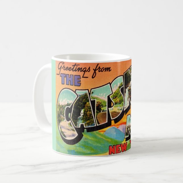 Mug Montagnes Catskill vintage  (Devant gauche)
