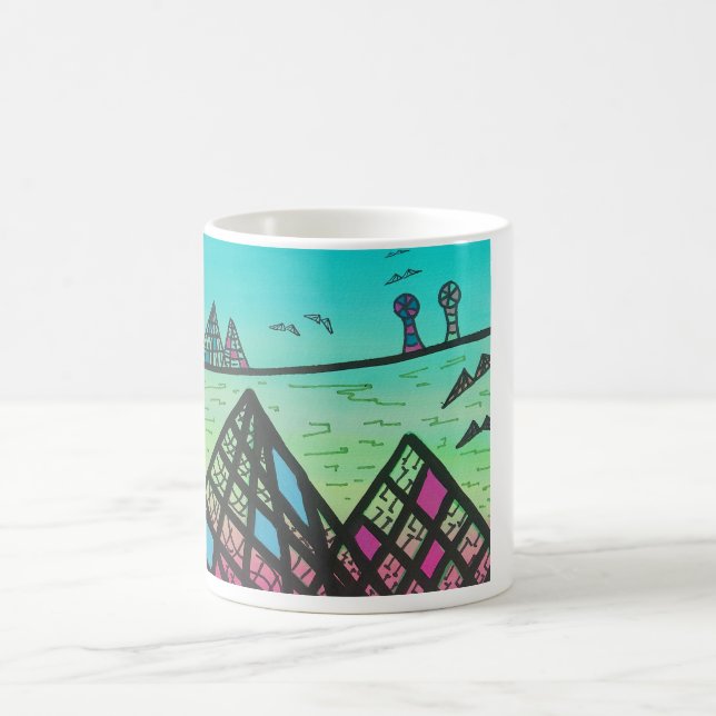 Mug Montagnes dans Sunnycatworld (Centre)
