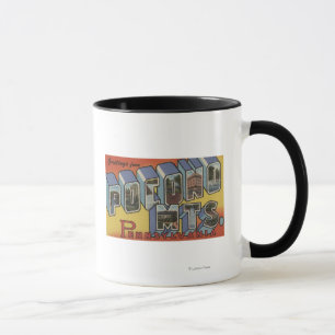 Mug Montagnes de Pocono - grandes scènes de lettre
