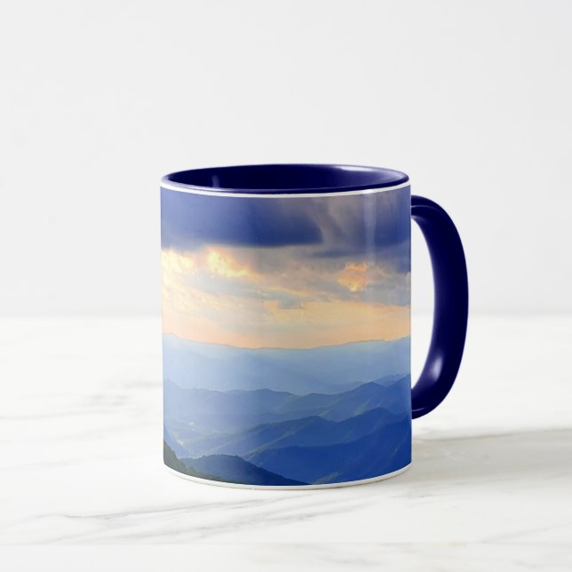 Mug Montagnes nuageuses Blue Ridge (Devant droit)