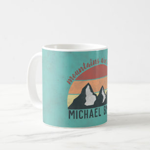 Mug Montagnes pastel vintage appellent monogramme