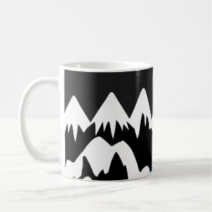 Mug Montagnes rivière nuit océan paysage