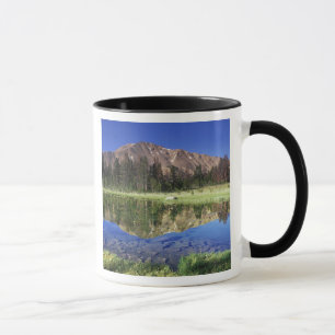 Mug Montagnes Sawtooth reflétées dans Fourth of July