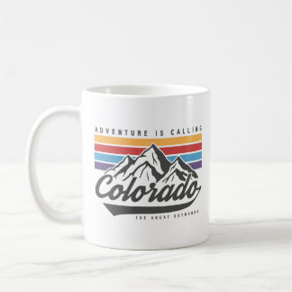 Mug Montagnes vintages rétro randonnée naturel du Colo