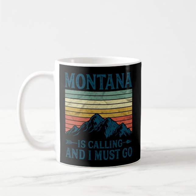 Mug Montana Appelle Et Je Dois Y Aller (Gauche)