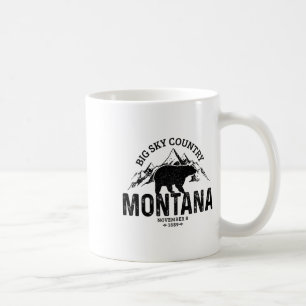 Mug Montana Usa Ours Brun Vintage Amérique Souvenir