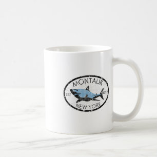Mug Montauk New York Pêche Requin Poisson Plage Bateau
