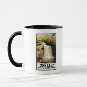 Mug Montée de spectateurs sur l'affiche de chemin de