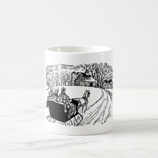 Mug Montée en traîneau d'hiver