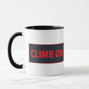 Mug Monter sur l'escalade rocheuse