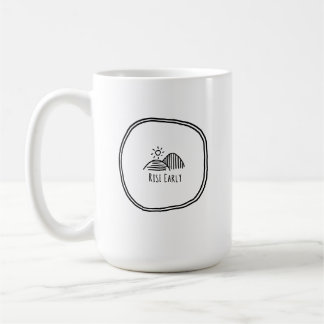 Mug Monter tôt : Vie agricole Simplicité Minimaliste N