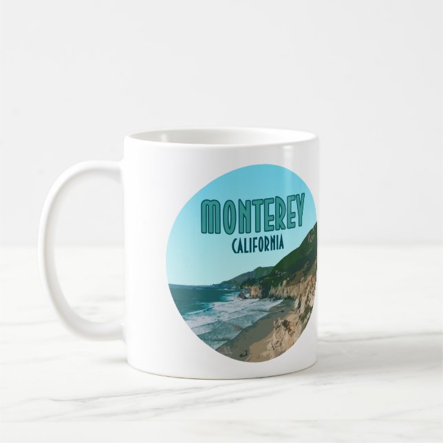 Mug Monterey California Pacific Coast Highway Vintage (Gauche)