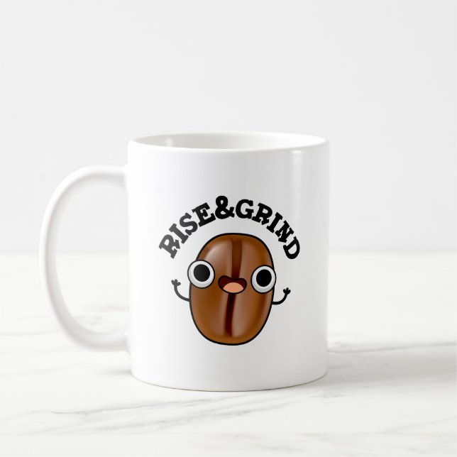 Mug Montez Et Grind Funky Café Bean Pun (Gauche)