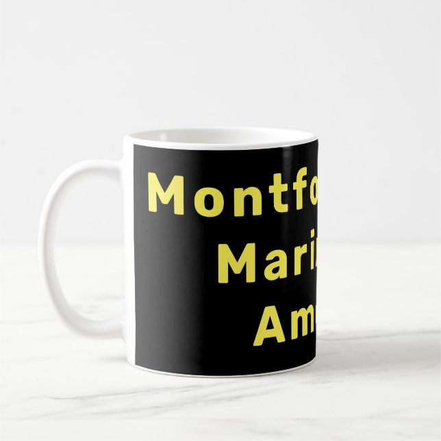 Mug Montford Point Marines Of America, nom des cadeaux (Gauche)