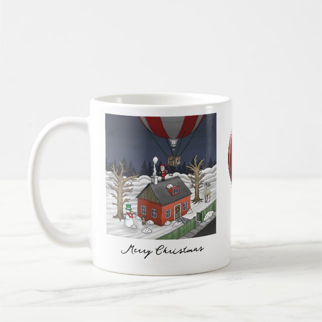 Mug Montgolfière du Père Noël (Gauche)