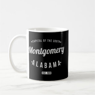 Mug Montgomery Alabama Vintage minimaliste Souvenir AL
