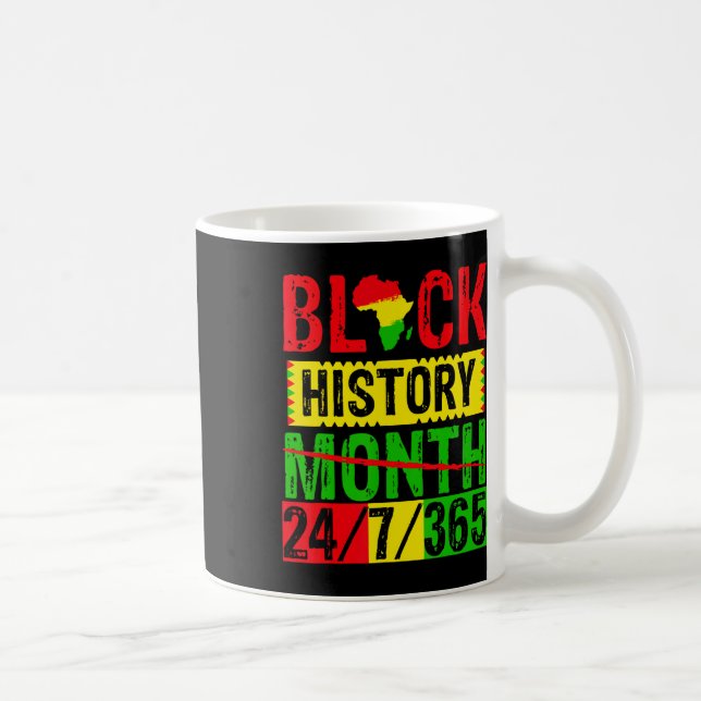 Mug Month Cant tenir notre histoire 24 7 365 Black Jun (Droite)