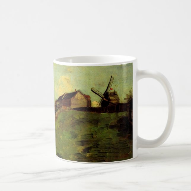 Mug Montmartre : Carrière, les moulins par Vincent van (Droite)
