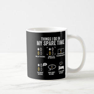 Mug Montre d'horloger pendant son temps libre