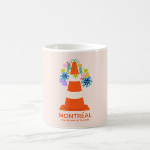 Mug Montréal humoristique cônes oranges ville cadeau